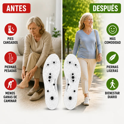 Soluciona tus piernas cansadas o hinchadas y alivia el dolor de rodilla, caderas y articulaciones con VelyFoot Flow™
